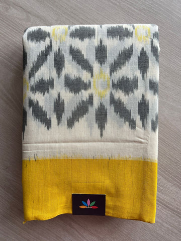 Handwoven Pochampally Ikkat Cotton Saree -27643