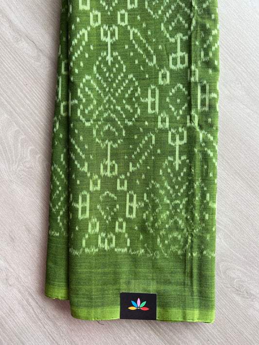 Handwoven Double Ikkat Cotton Saree -27649