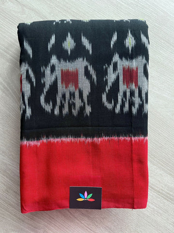 Handwoven Pochampally Ikkat Cotton Saree -27648