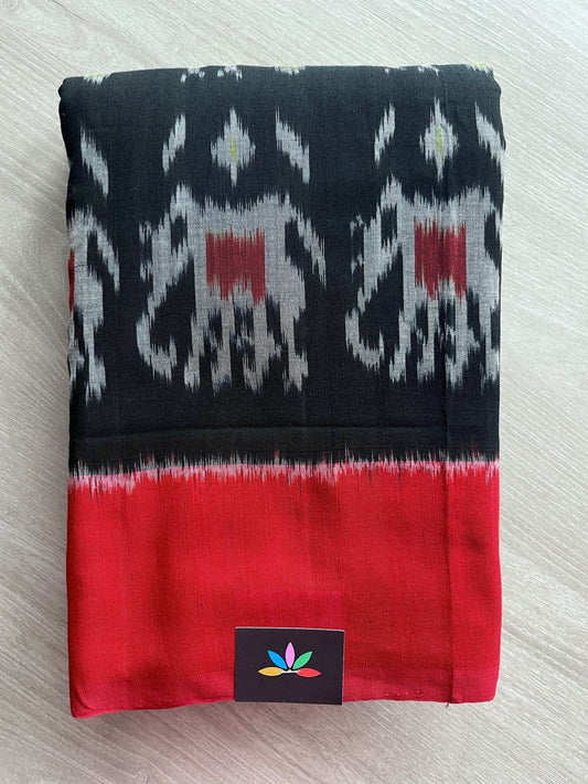 Handwoven Pochampally Ikkat Cotton Saree -27648