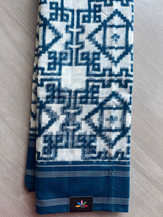 Handloom Double Ikkat Cotton Saree -28004