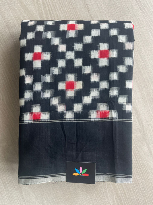 Handloom Double Ikkat Cotton Saree -28708