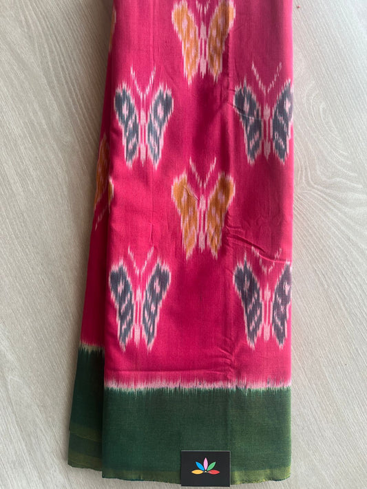 Handloom Pochampally Ikkat Cotton Saree -28709