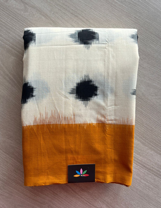 Handloom Double Ikkat Cotton Saree - 29248
