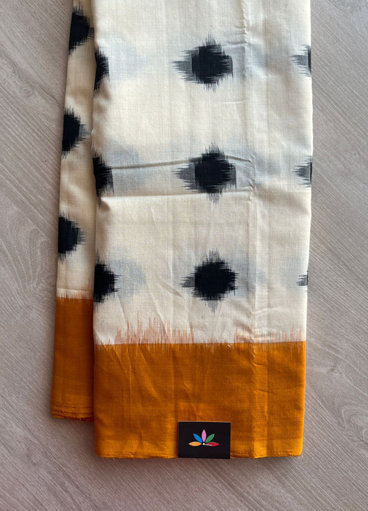 Handloom Double Ikkat Cotton Saree - 29248