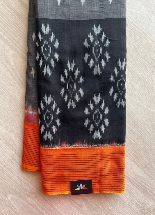 Handloom Pochampally Ikkat Cotton Saree - 29251