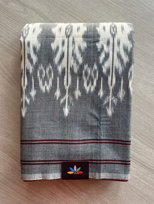 Handloom Pochampally Ikkat Cotton Saree - 29253