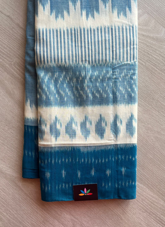 Handloom Pochampally Ikkat Cotton Saree - 29255