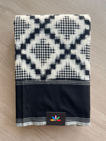 Handloom Double Ikkat Cotton Saree - 31764