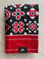 12 Motif Handwoven Telia Rumal ikkat Cotton Saree - 32236