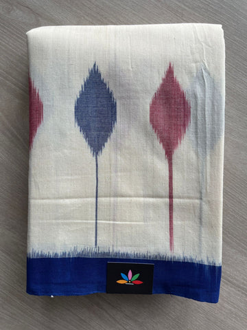 Handloom Pochampally Ikkat Cotton Saree - 32247