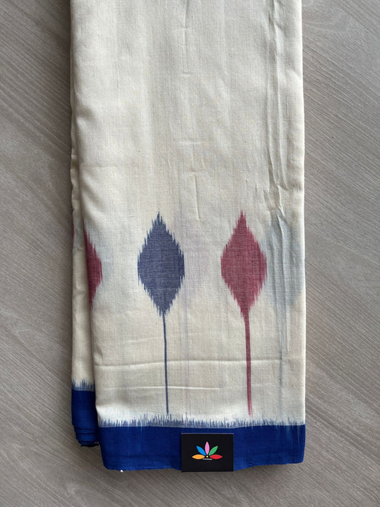 Handloom Pochampally Ikkat Cotton Saree - 32247