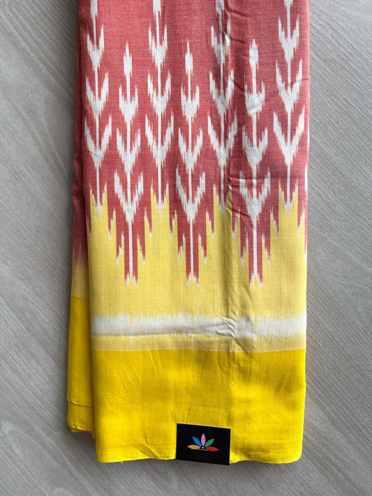 Handloom Pochampally Ikkat Cotton Saree - 32253