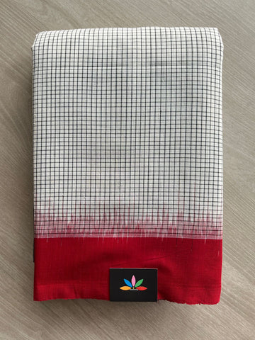 Handloom Pochampally Ikkat Cotton Saree - 32254