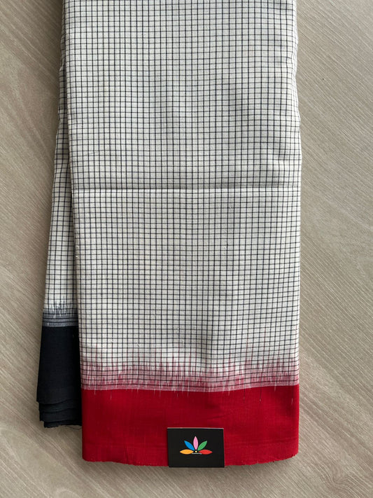 Handloom Pochampally Ikkat Cotton Saree - 32254