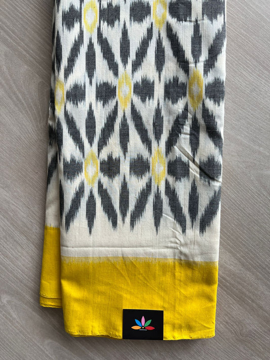 Handloom Pochampally Ikkat Cotton Saree - 32255