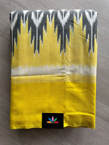 Handloom Pochampally Ikkat Cotton Saree - 32259