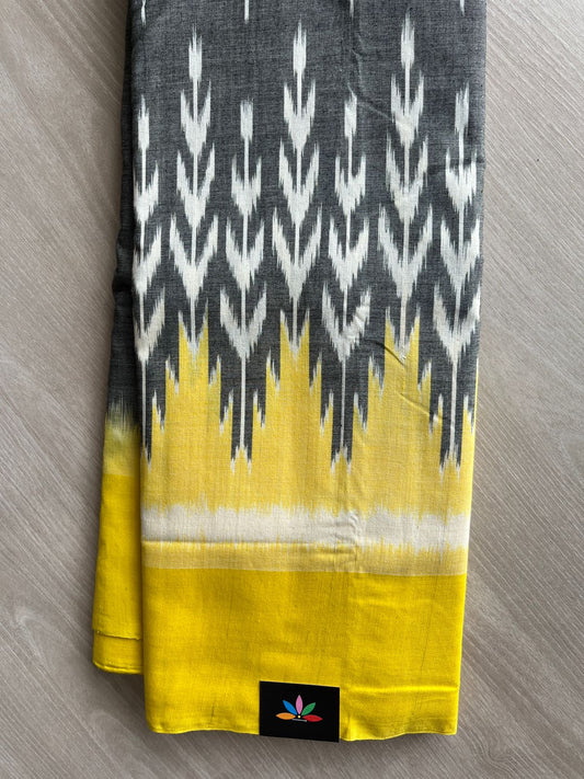 Handloom Pochampally Ikkat Cotton Saree - 32259