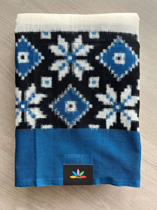 Handloom Pochampally Ikkat Cotton Saree - 32263