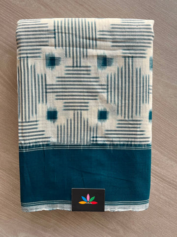 Handwoven Double Ikkat Cotton Saree - 33473