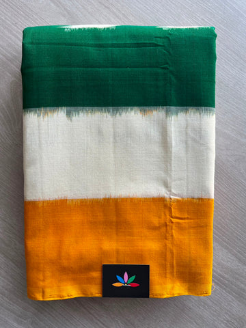 Handwoven Pochampally Ikkat Cotton Saree - 33476