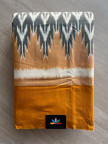 Handwoven Pochampally Ikkat Cotton Saree - 33479