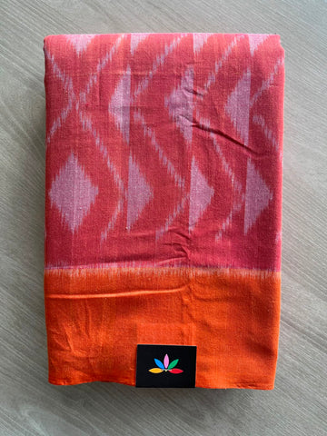 Handwoven Pochampally Ikkat Cotton Saree - 33481