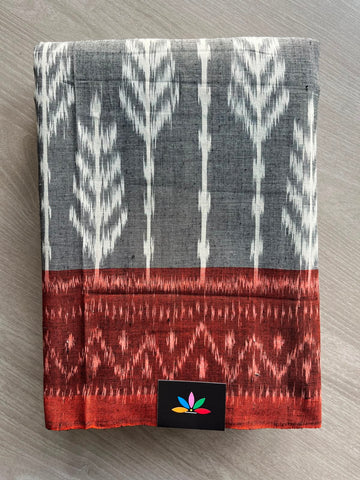 Handwoven Pochampally Ikkat Cotton Saree - 33491