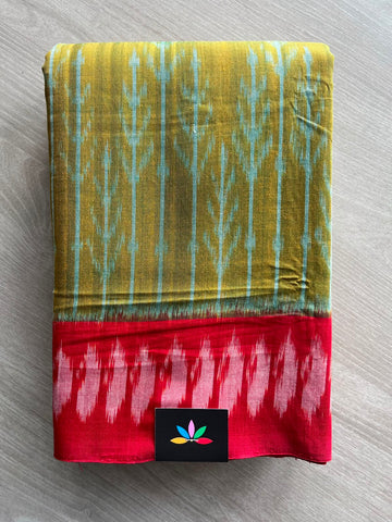 Handwoven Pochampally Ikkat Cotton Saree - 33493