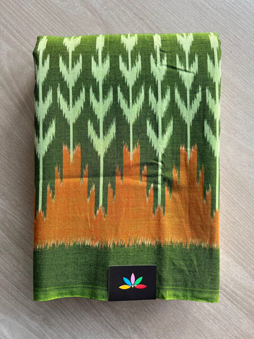 Handwoven Pochampally Ikkat Cotton Saree - 33495