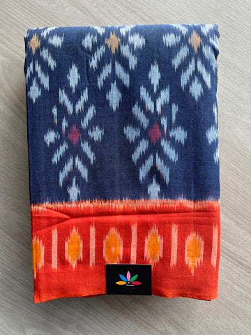 Handwoven Pochampally Ikkat Cotton Saree - 33497