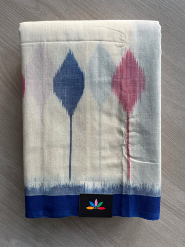Handloom Pochampally Ikkat Cotton Saree - 33498