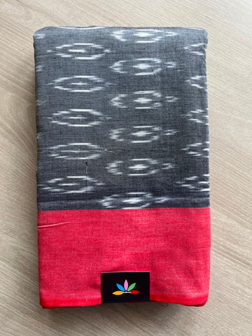 Pochampally Ikkat Blended Cotton Saree (Without Blouse) - 35059