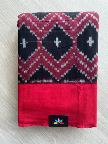Handwoven Pochampally Ikkat Cotton Saree - 35074