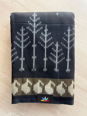 Handwoven Pochampally Ikkat Cotton Saree - 35078