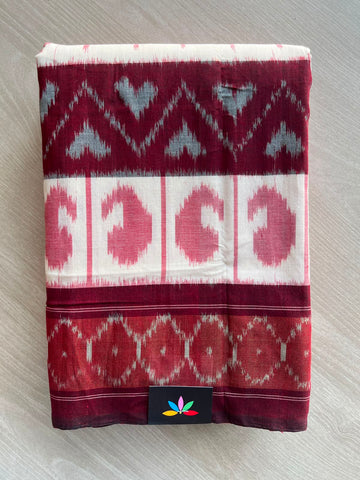 Handwoven Pochampally Ikkat Cotton Saree - 35079