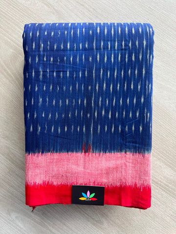 Handwoven Pochampally Ikkat Cotton Saree - 35080