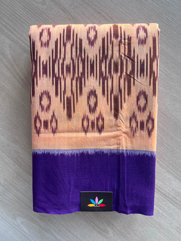 Handwoven Pochampally Ikkat Cotton Saree - 35085
