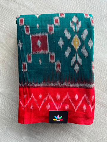 Handwoven Pochampally Ikkat Cotton Saree - 35089