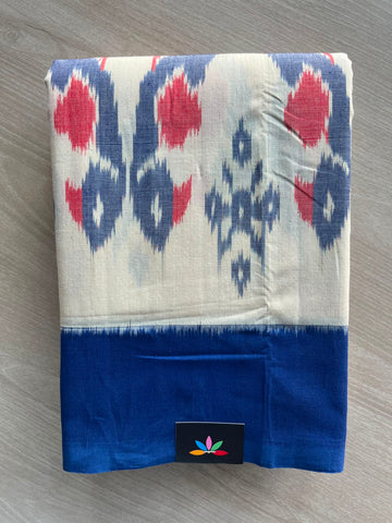 Handwoven Pochampally Ikkat Cotton Saree - 35090