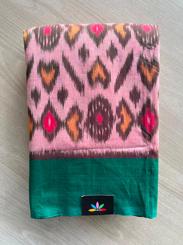 Handwoven Pochampally Ikkat Cotton Saree - 35091