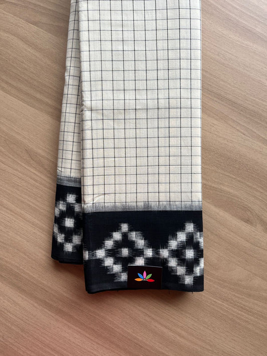 Handwoven Pochampally Ikkat Cotton Saree -23309