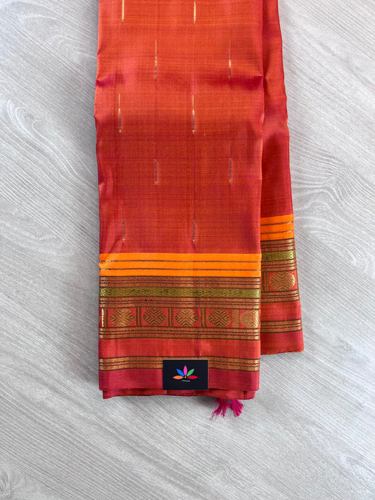REVIVAL KANCHEEVARAM: Pure Zari Handloom Traditional Design Weave Kancheevaram Silk Saree -101
