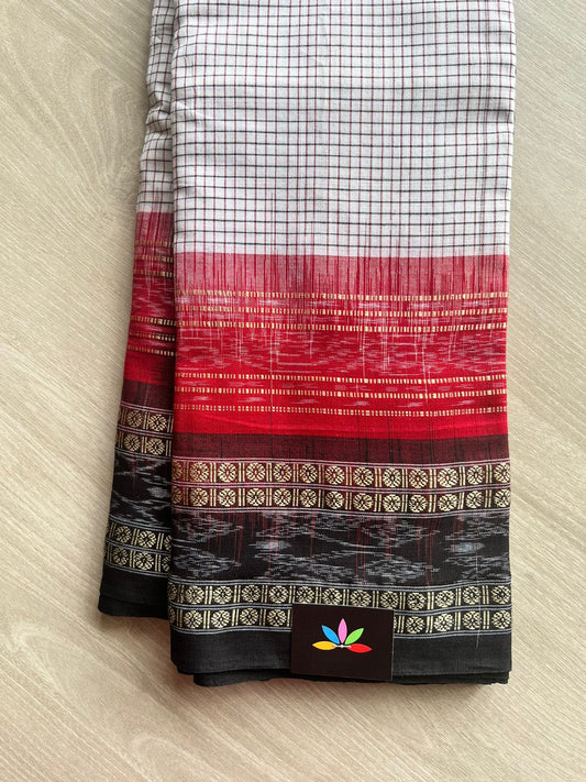 Handloom Sachipar Ikkat Cotton Saree-13120