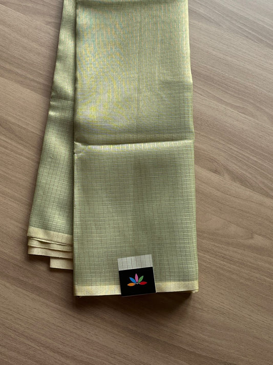 Borderless Blended Kota Checks Saree -14450