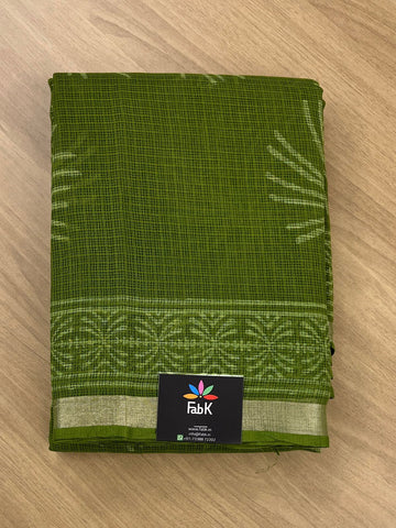 Handblock Printed Kota Doria Saree -16775