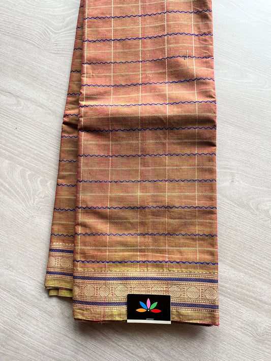 Handwoven Kanchi Cotton Saree-132_S