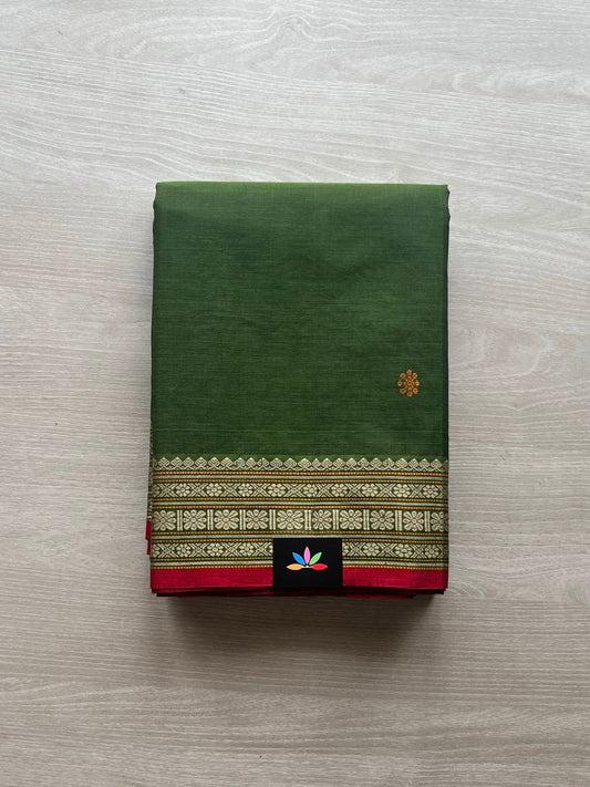 Handwoven Kanchi Cotton Saree -12869