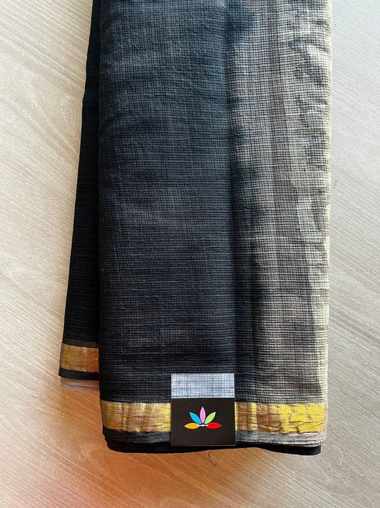 Handblock Printed Kota Doria Saree -11547-11549