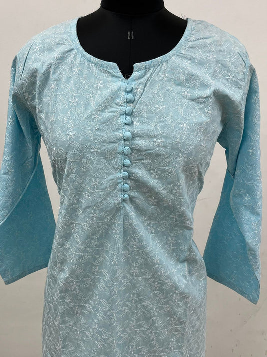 Size –XL-All Over Handembroidered Cotton Kurti -11135